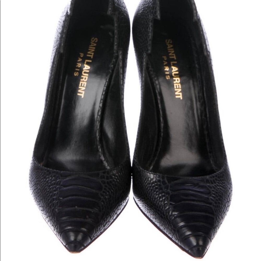 Saint Laurent Embossed Leather heels